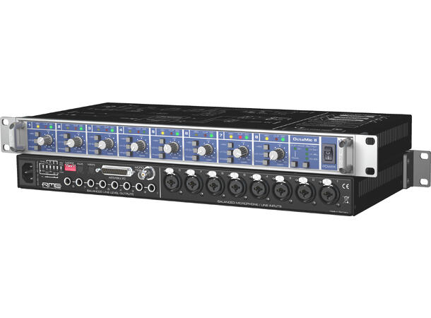 RME OctaMic II Mikrofonforsterker 8-ch 24 Bit/192 kHz, Mic Preamp